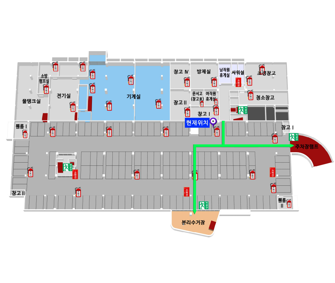 지하층 피난안내도1