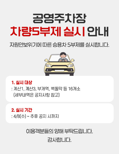 공공주차장 5부제