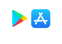 구글플레이스토어, 애플 앱스토어 앱 아이콘